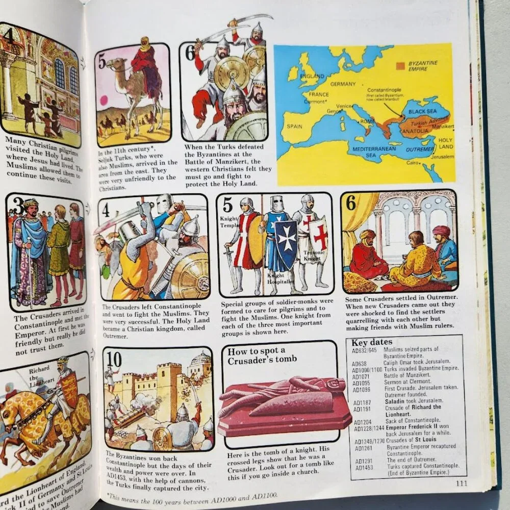 The Usborne Book of World History Hardcover Book Textbook Homeschooling Curricul
